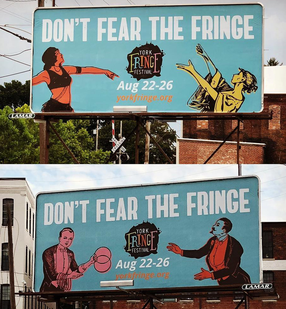 York Fringe Festival billboards